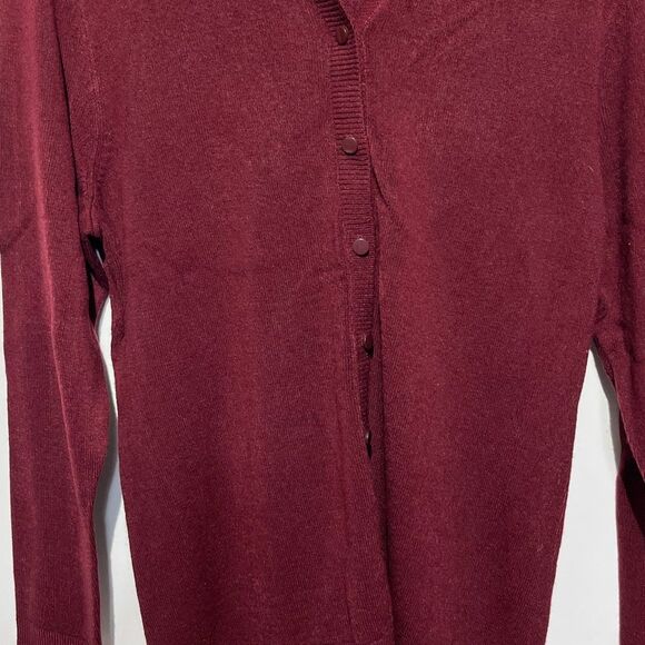 Women's Croft & Barrow® Cozy Cardigan Button Down Long Sleeve size Med. P NWT - Picture 4 of 12